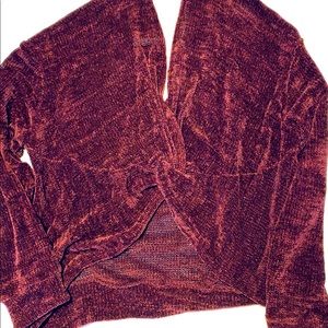 (4/$25)Deep Purple Crossback Sweater